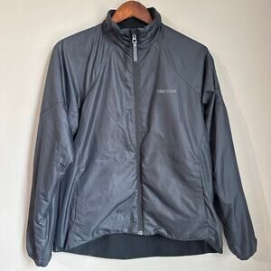 Marmot Full Zip Black Jacket Lightweight Pockets Fleece Lined Women's Large